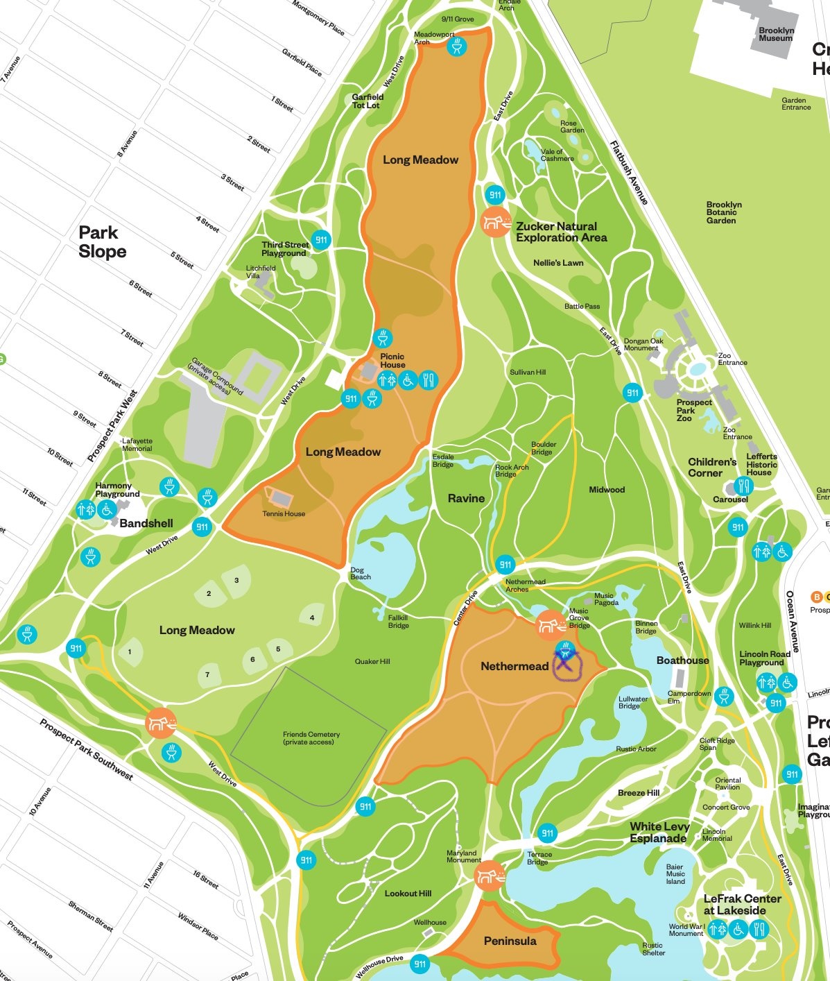 prospect park picnic house directions